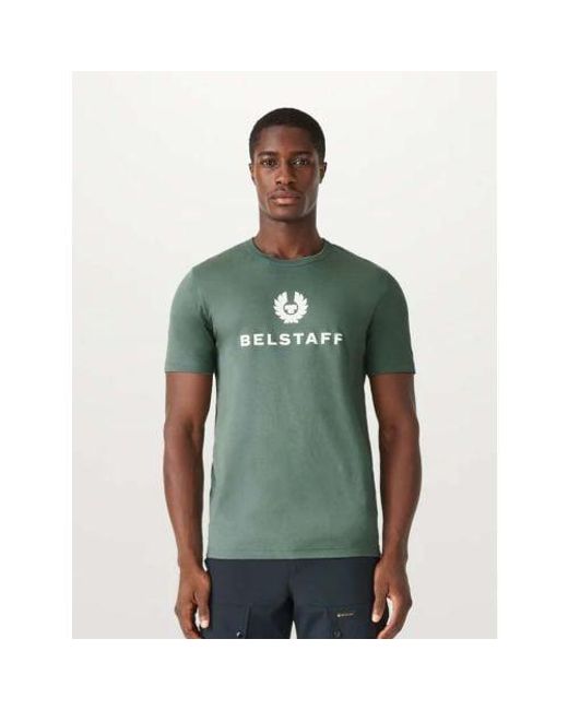 Belstaff Green Mineral Signature T-Shirt for men