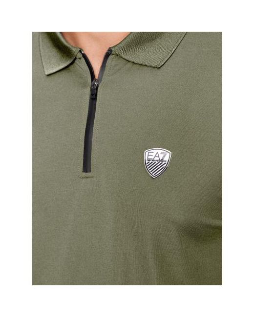 EA7 Green Beetle Logo Series Polo Shirt for men