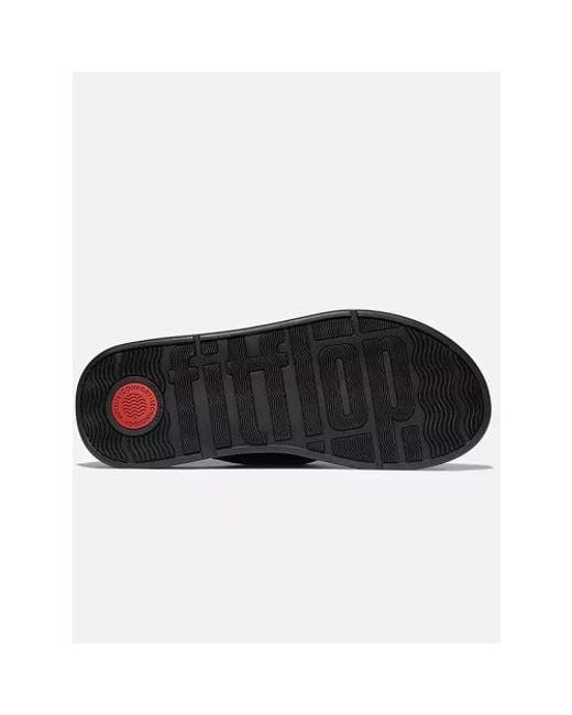 Fitflop Black All F-Mode Knot Leather Sandal