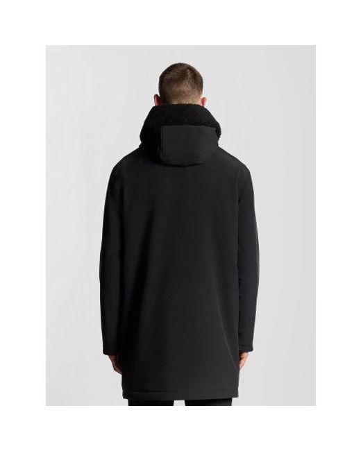 Lyle & Scott Black Jet Cold Weather Parka for men