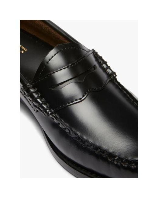 G.H.BASS Black Leather Weejun Penny Loafer