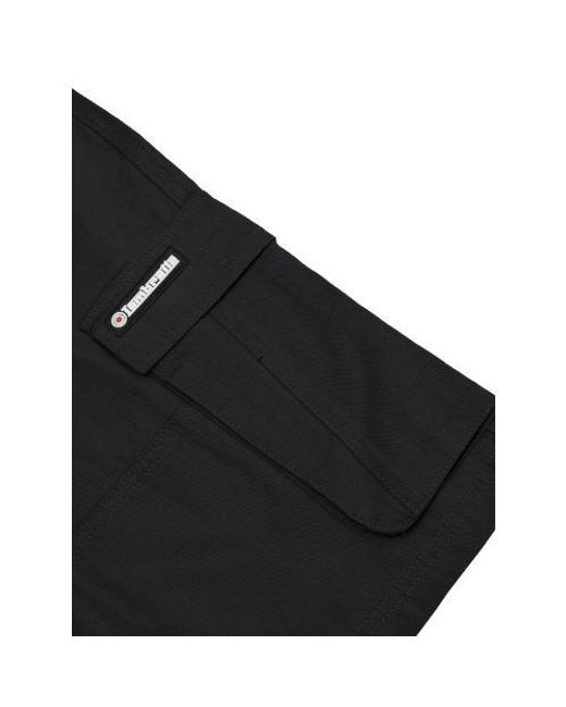 Lambretta Black Utility Cargo Short for men