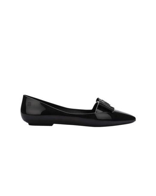 Melissa Black Clear Tortoise Pointy Chic Shoe
