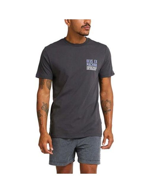 Deus Ex Machina Black Anthracite Beam T-Shirt for men