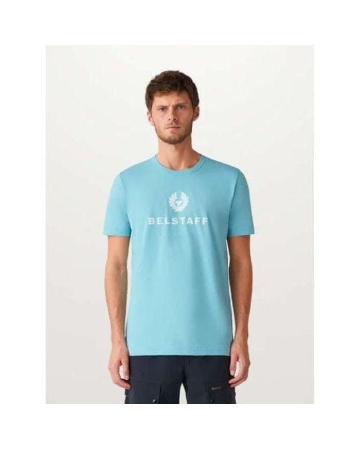 Belstaff Blue Skyline Signature T-Shirt for men