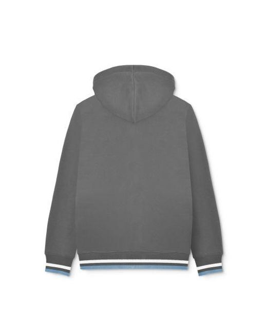 Lambretta Gray Iron Full Zip Hoodie for men