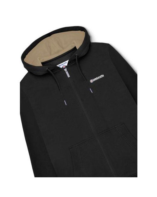 Lambretta Black Cashew Full Zip Hoodie for men