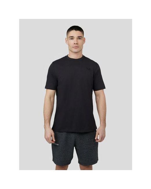 Castore Black Embroidered Logo T-Shirt for men
