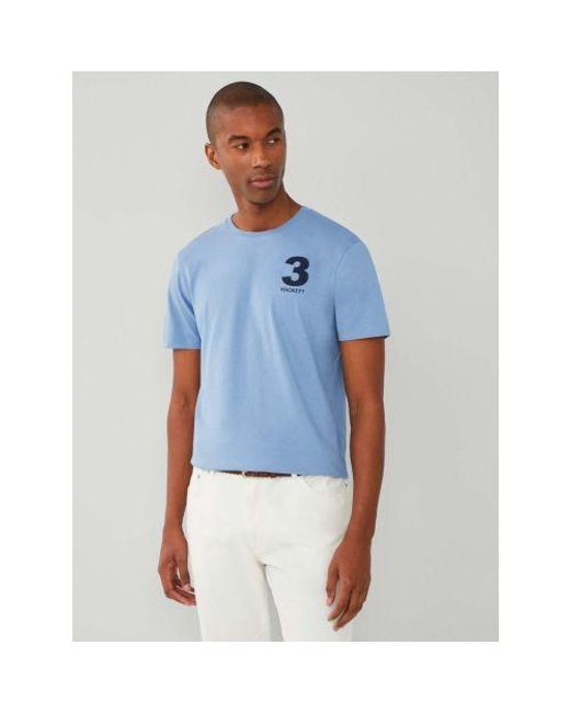 Hackett Blue Heritage Number T-Shirt for men