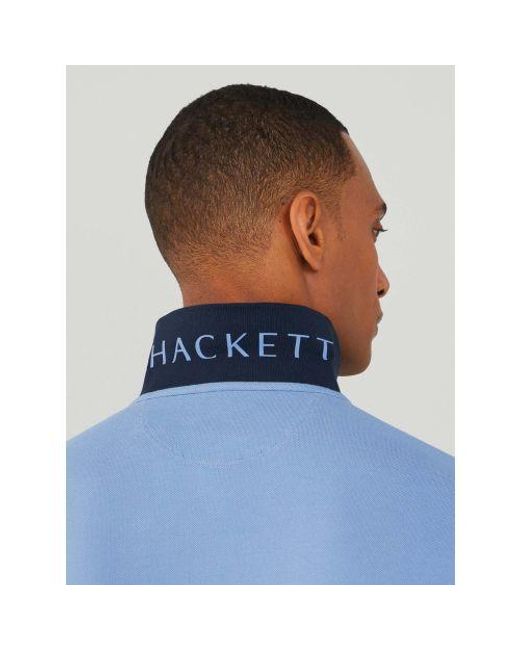 Hackett Blue Heritage Multi Polo Shirt for men