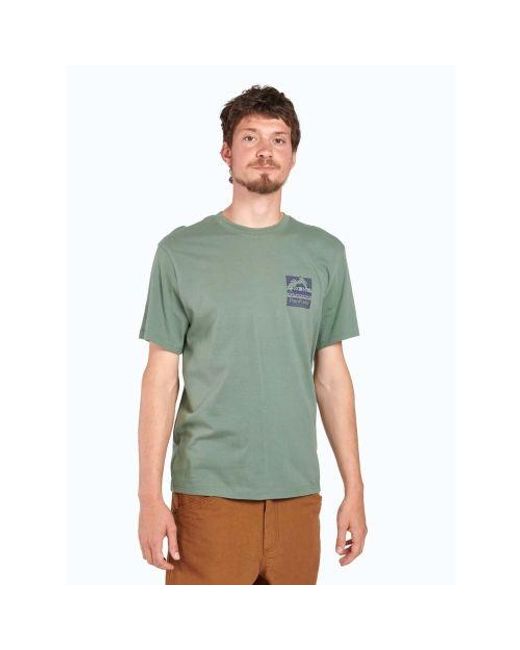 Penfield Green Laurel Wreath Mountain Filled Graphic T-Shirt for men