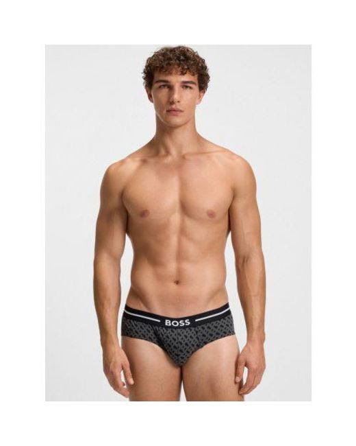 Boss Black Assorted 3-Pack Bold Design Brief for men
