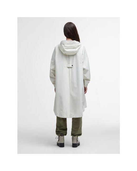 Barbour White Jayla Waterproof Parka