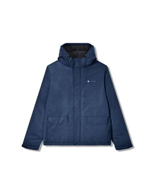 Lambretta Blue Hooded Padded Jacket for men