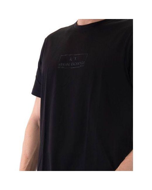 Armani Exchange Black Regular Fit T-Shirt for men