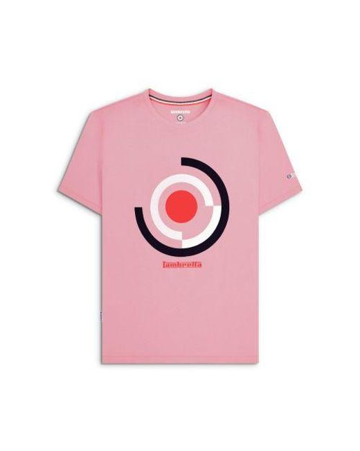 Lambretta Pink Dawn Target Render T-Shirt for men
