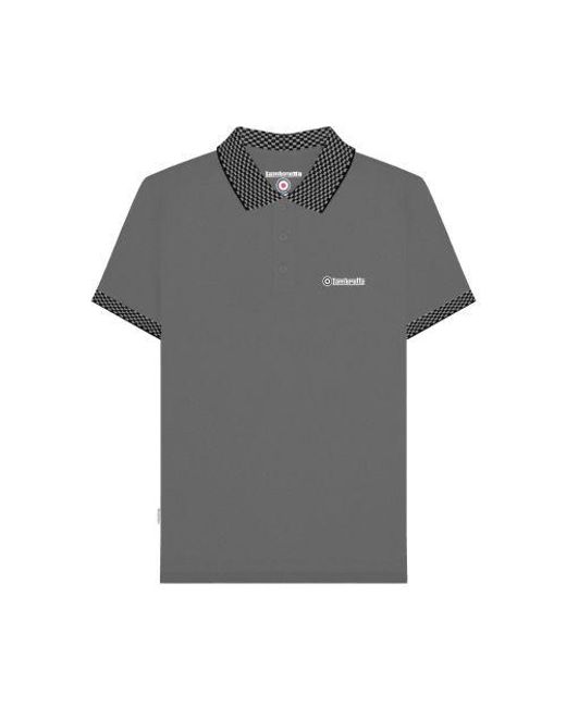 Lambretta Gray Steel Two Tone Polo Shirt for men