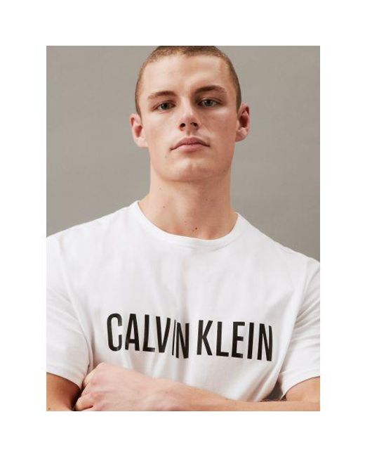 Calvin Klein White Intense Power Lounge T-Shirt for men