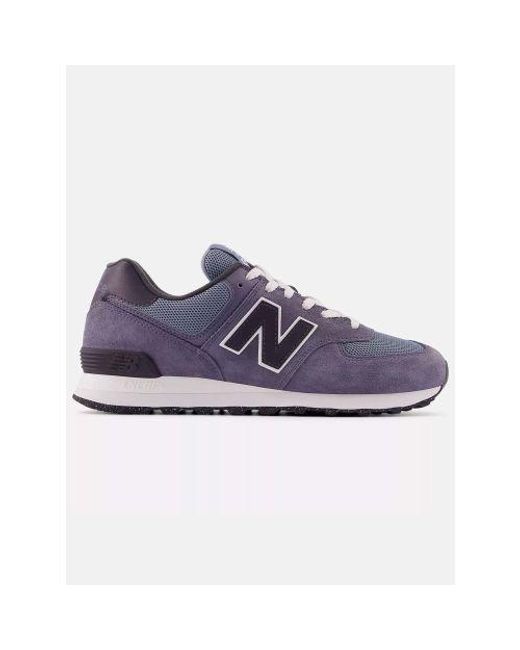 Mens purple new balance 574 sale
