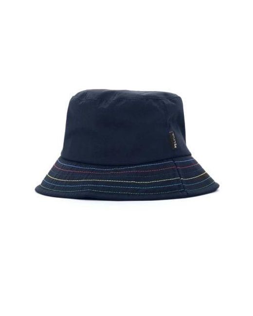 Paul Smith Blue Ps Stitch Bucet Hat for men