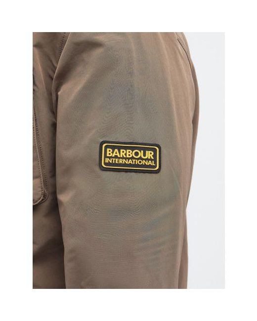 Barbour Brown Fossil Control Overshirt for men