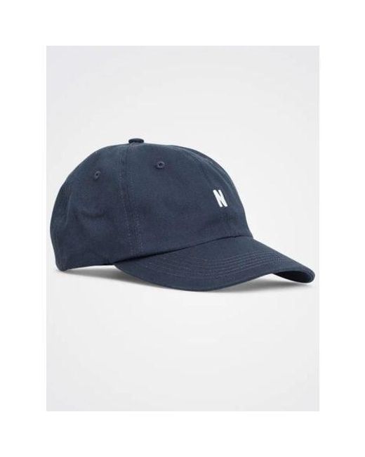 Norse Projects Blue Dark Twill Sports Cap Cap for men