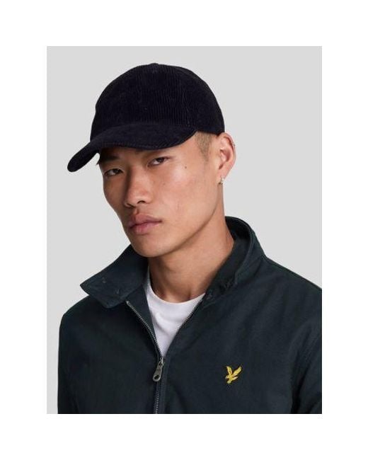 Lyle & Scott Blue Dark Harrington Jacket for men