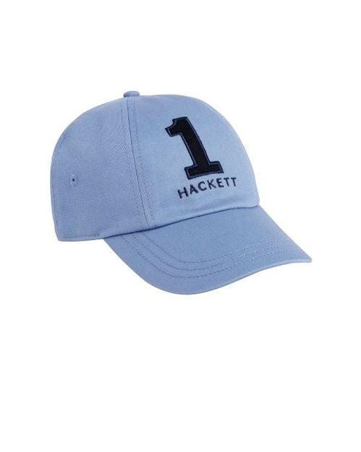 Hackett Blue Chambray Heritage Number Cap for men