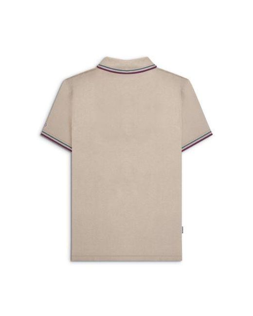 Lambretta Natural Stone Twin Tipped Polo Shirt for men