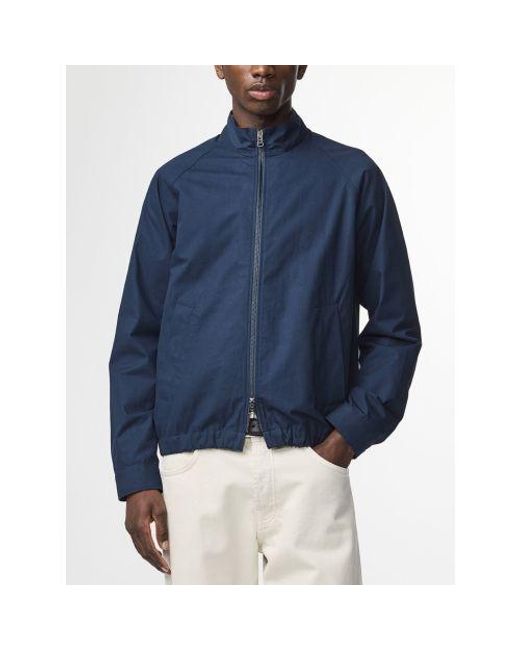 NN07 Blue Dave Poplin Jacket for men