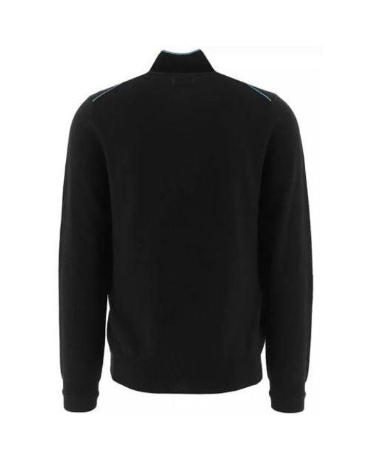 Paul Smith Black Zip Neck Sweatshirt for men