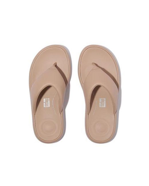 Fitflop Brown Classic Iqushion Leather Toe-Post Sandal