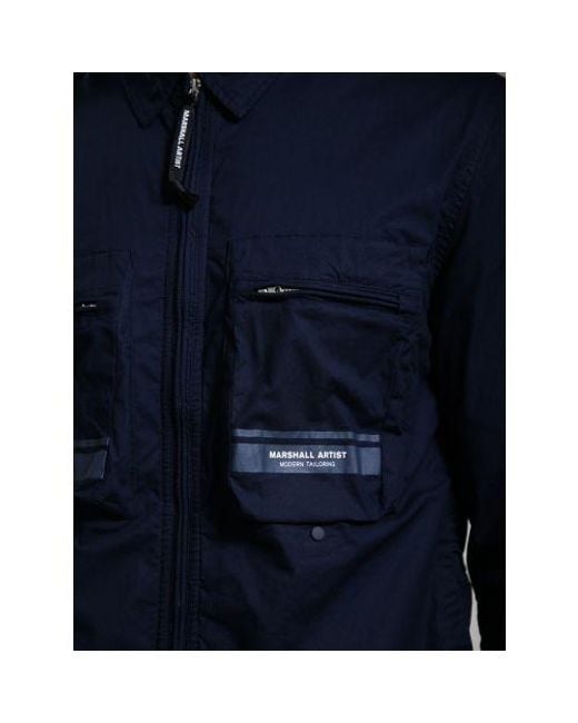 Marshall Artist Blue Seafield Overshirt for men