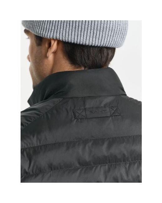 Gant Black Mixed Media Jacket for men