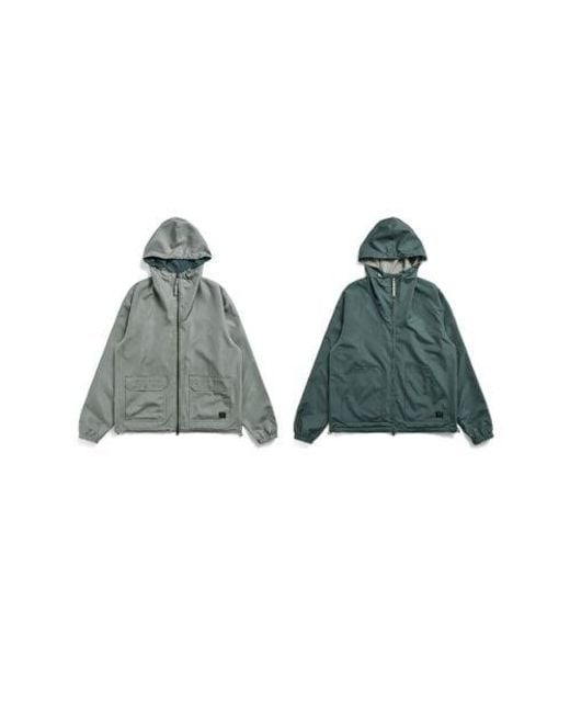 Taion Green Dark Sage Reversible Military Parka Jacket for men