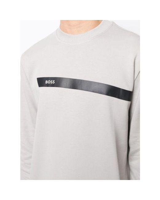 Boss Gray Open Salbo 1 Sweatshirt for men