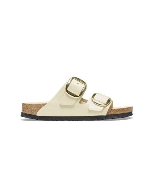 Birkenstock Metallic Ecru Hex Arizona Big Buckle Sandal
