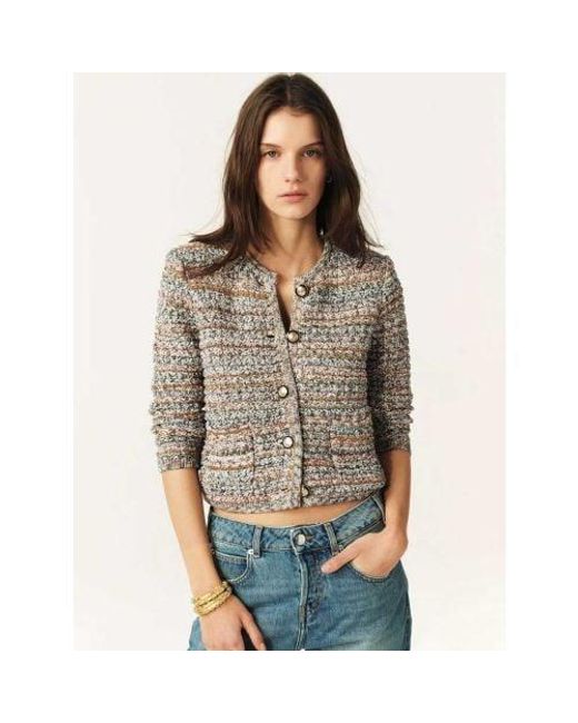 Ba&sh Gray Guspa Cardigan