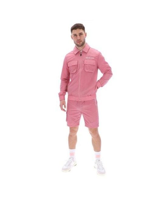 Sergio Tacchini Pink Wild Rose New Devonte Track Jacket for men