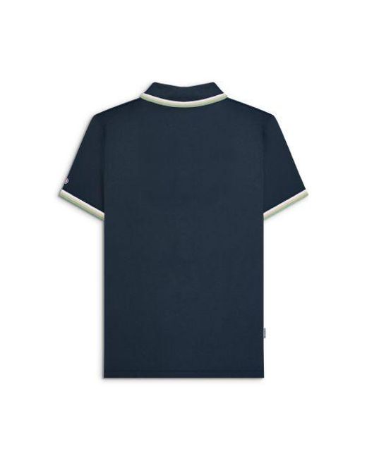 Lambretta Blue Triple Tipped Polo Shirt for men