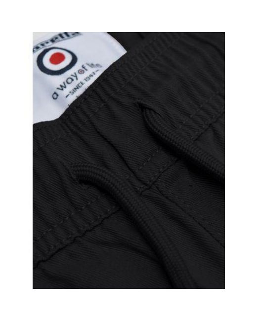 Lambretta Black Utility Cargo Short for men