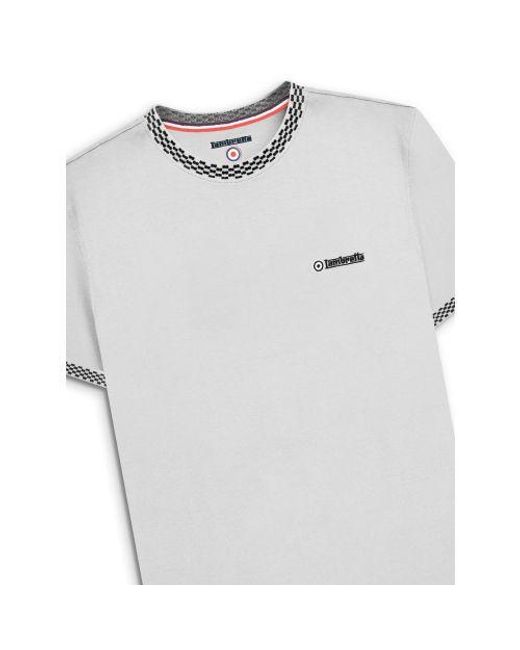 Lambretta Gray Two Tone Ringer T-Shirt for men