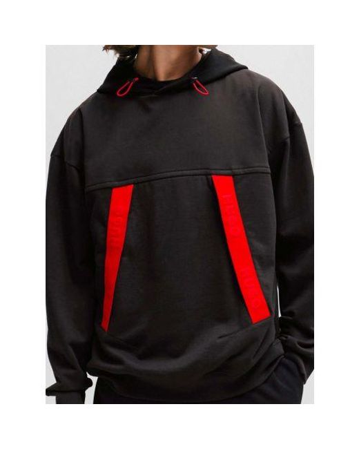HUGO Black Dechnico Sweatshirt for men