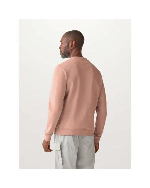 Belstaff Pink Rust Cotton Fleece Sweatshirt for men