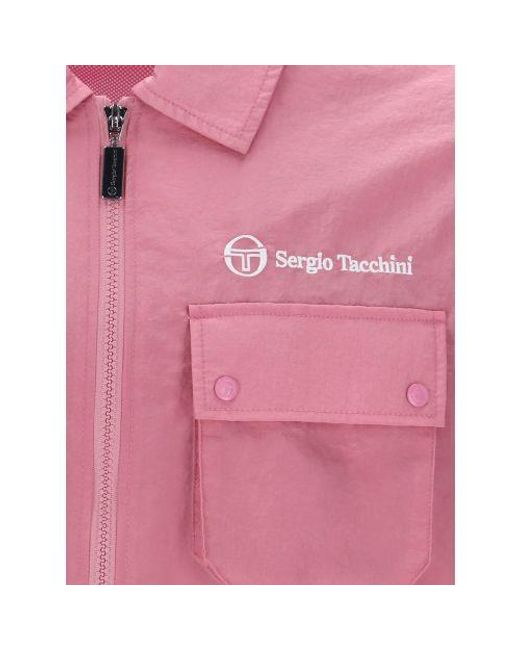 Sergio Tacchini Pink Wild Rose New Devonte Track Jacket for men