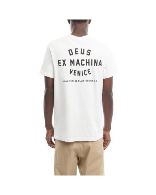 Deus Ex Machina White Venice Skull T-Shirt for men