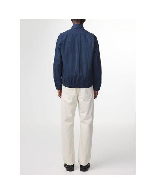 NN07 Blue Dave Poplin Jacket for men