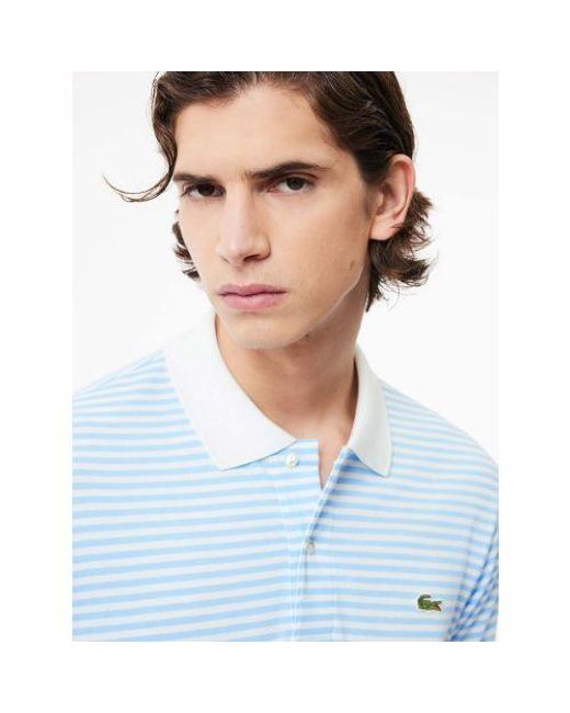 Lacoste Blue Overview Branded Polo Shirt for men