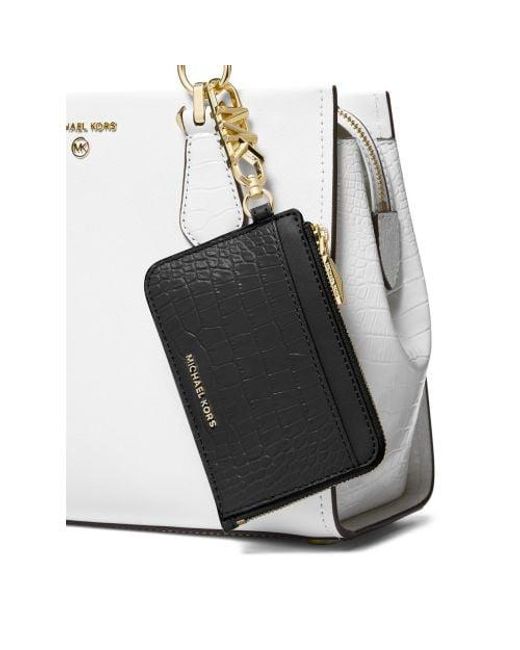 Michael Kors Black Half Zip Card Case