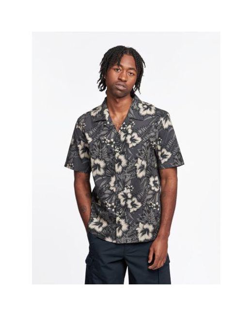 Penfield Black Hawaiian Short Sleeve Shirt for men